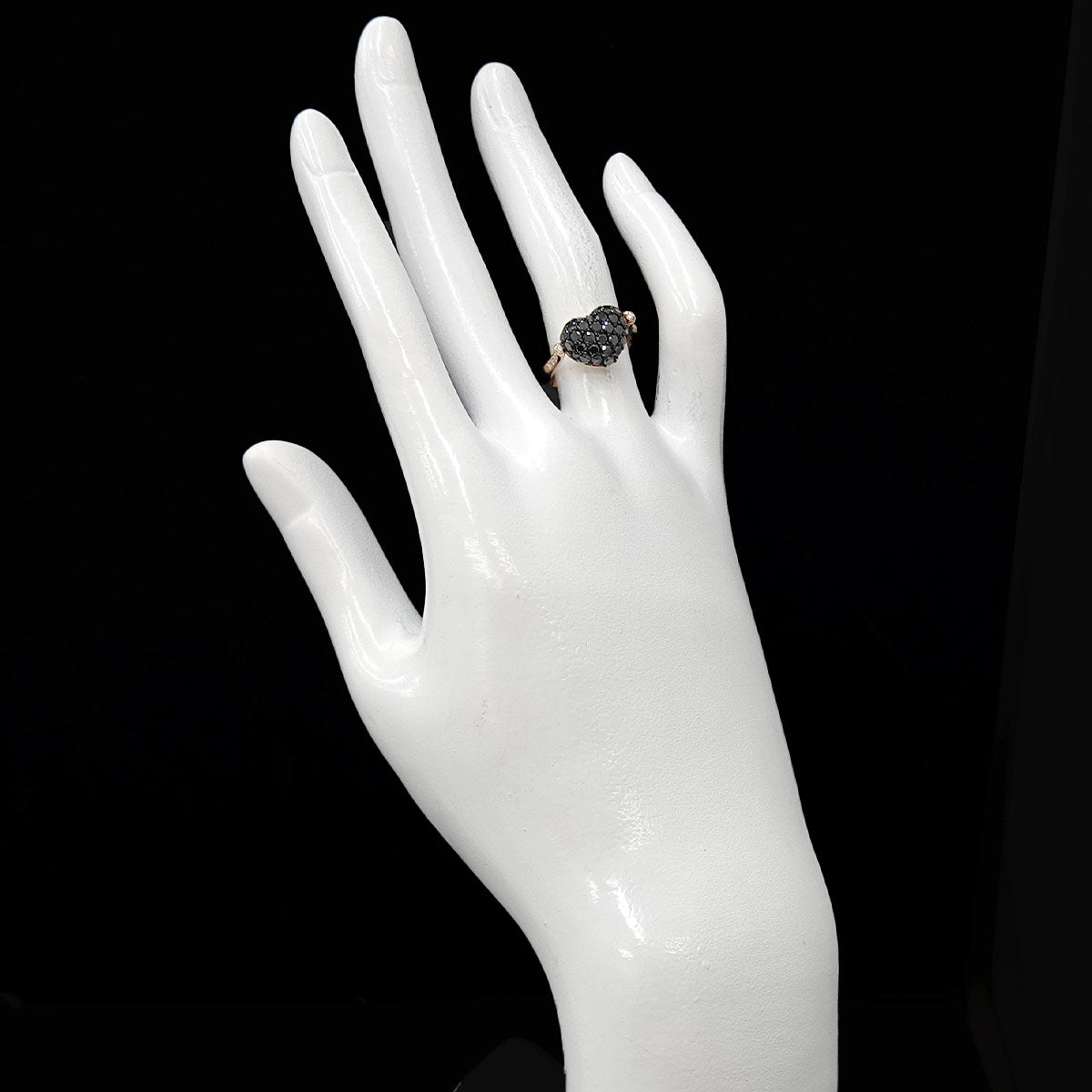 Diamond 0.95ct/0.22ct Ring 18K PG 750 size5.5-5.75(US)