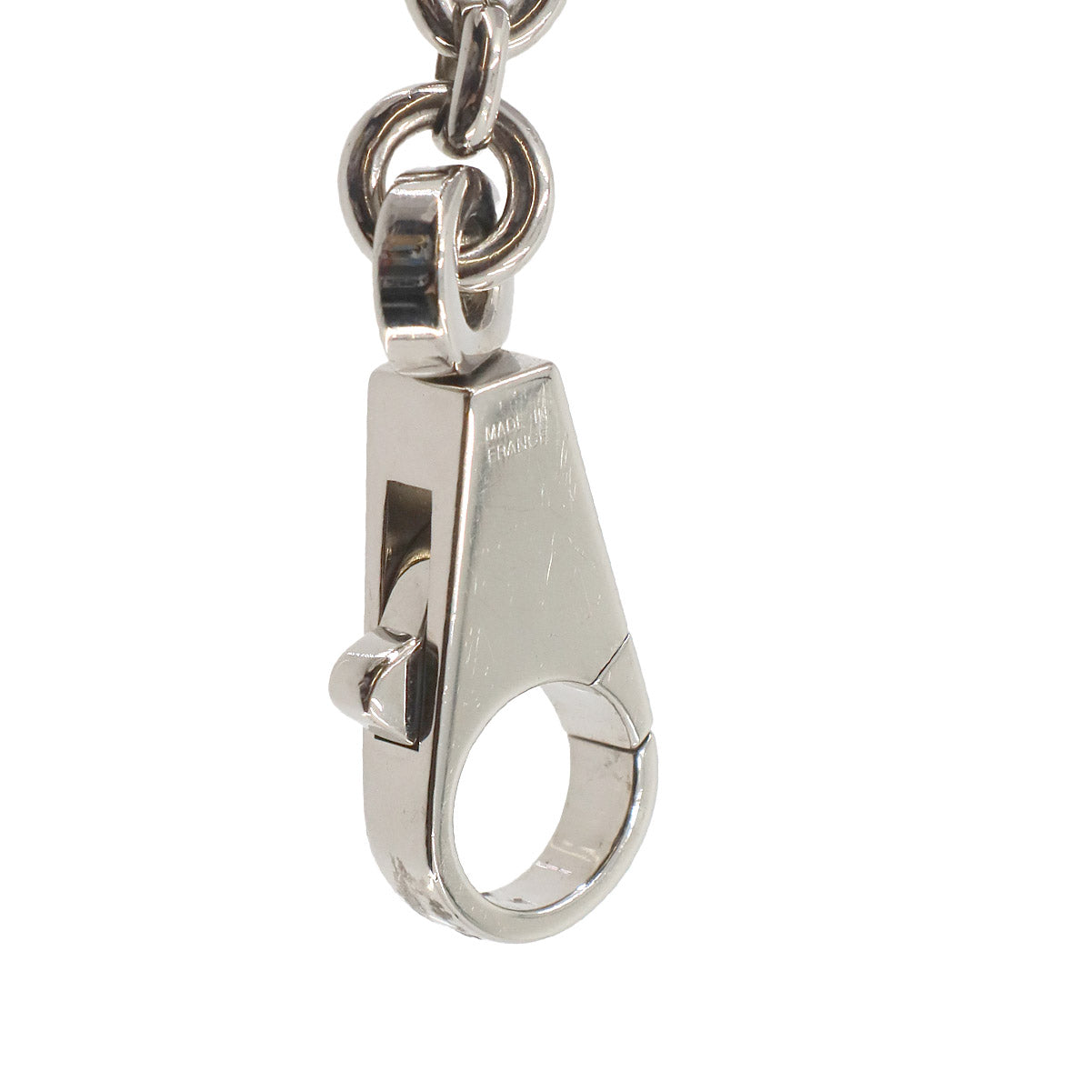 Amulet 4 Olga Bag Charm Silver Logo Sellier Chaine D'ancre Medor