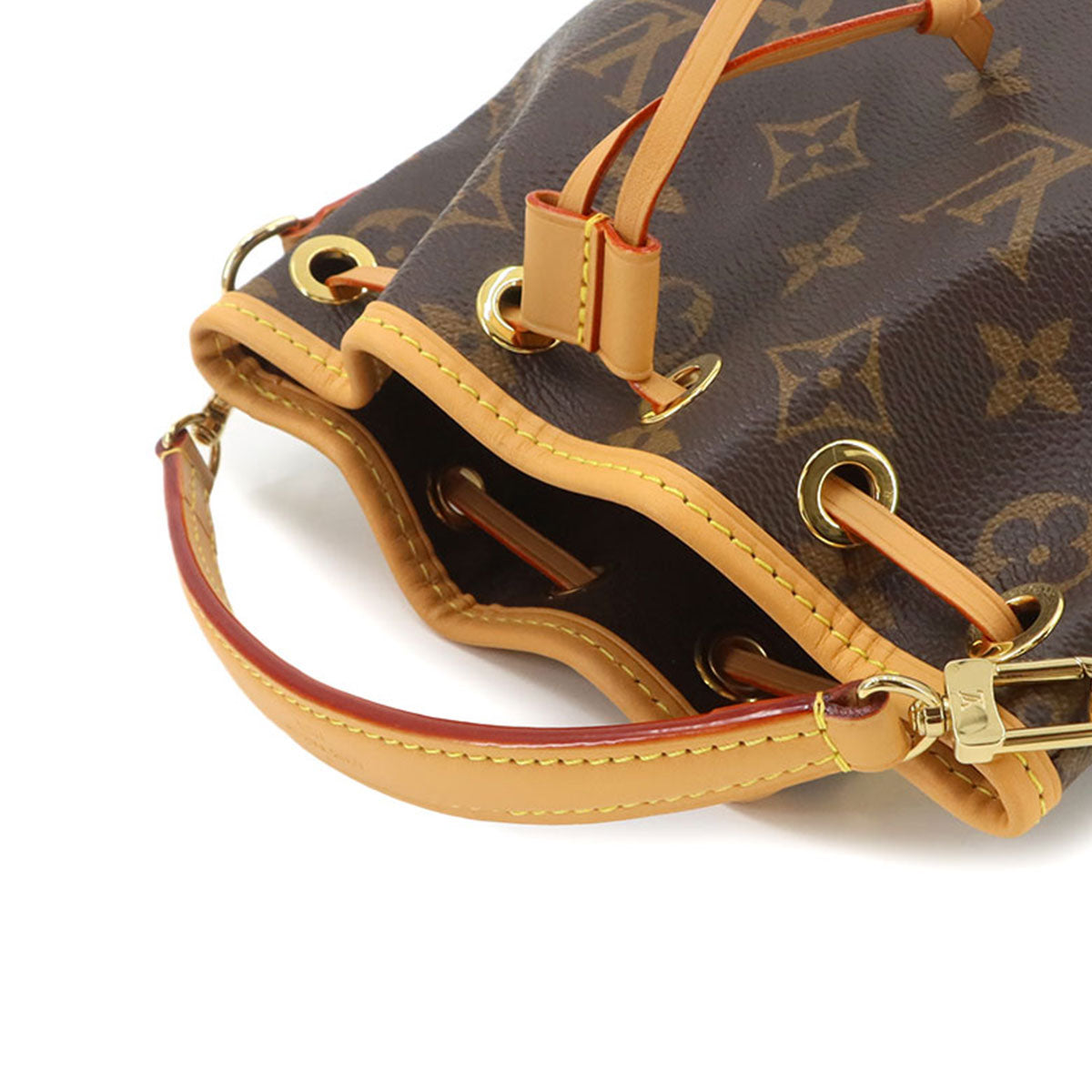 Monogram Nano Noe Hand Shoulder Bag Brown M81266 Purse