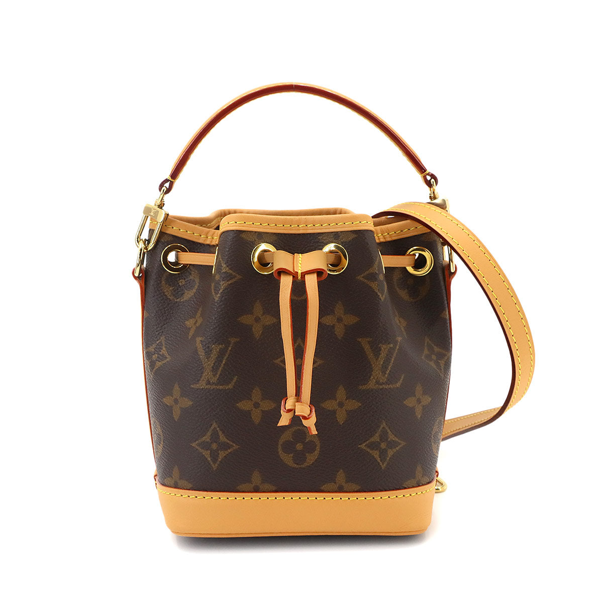 Monogram Nano Noe Hand Shoulder Bag Brown M81266 Purse
