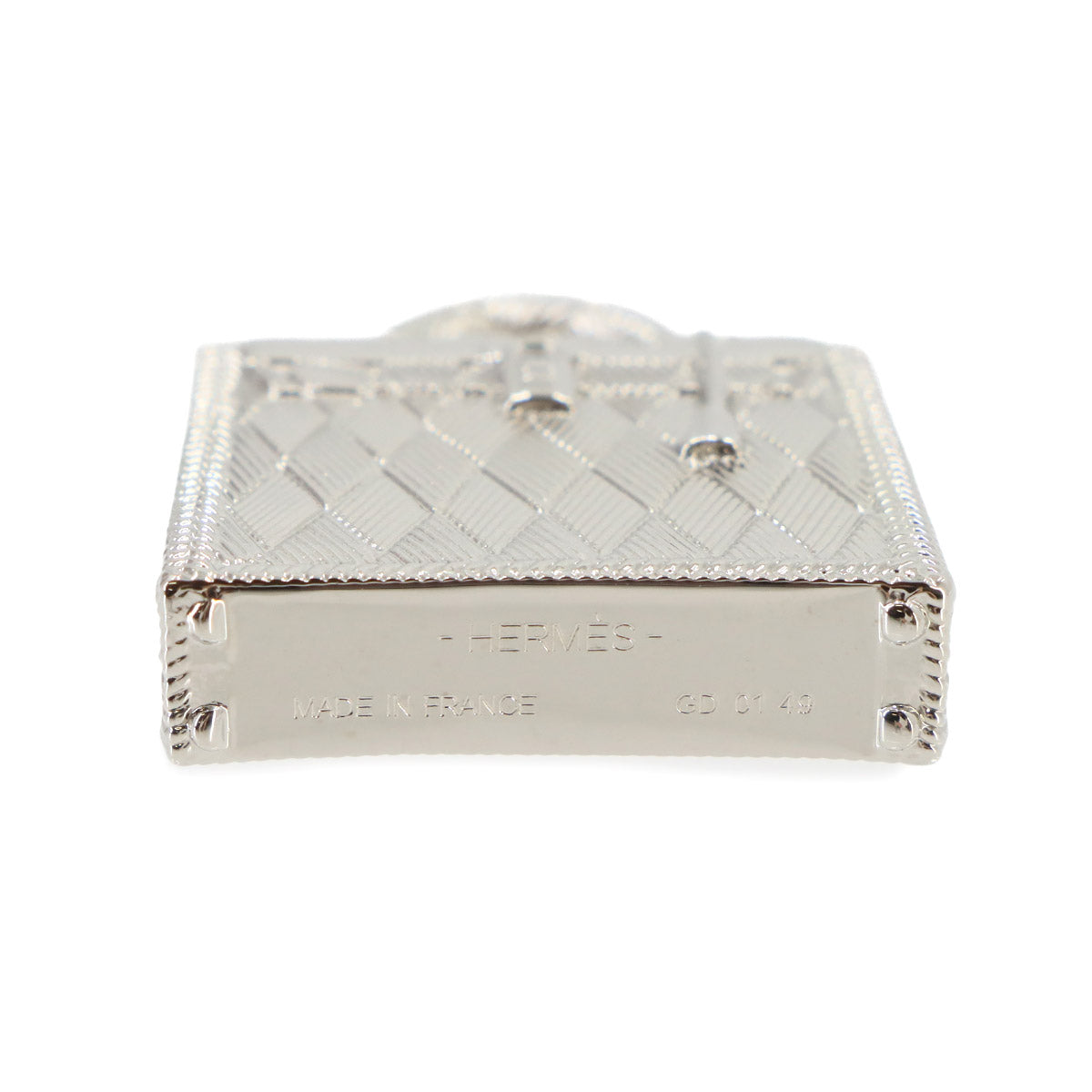 Curiosite Kelly Bag Charm Pendant Top Silver