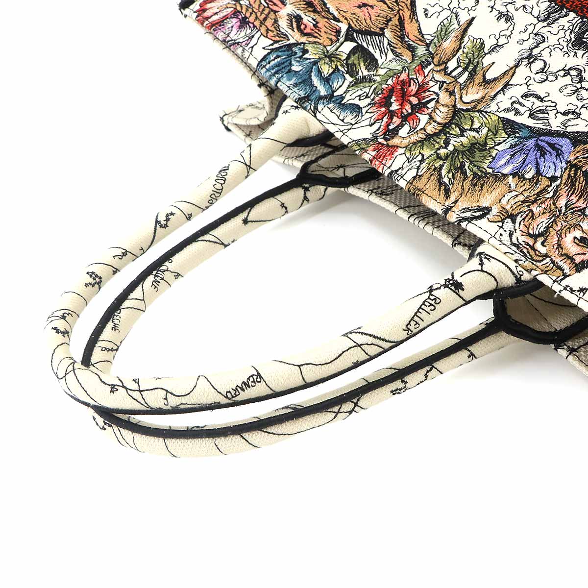 Toile De Jouy Book Tote Large Bag Canvas Multicolor