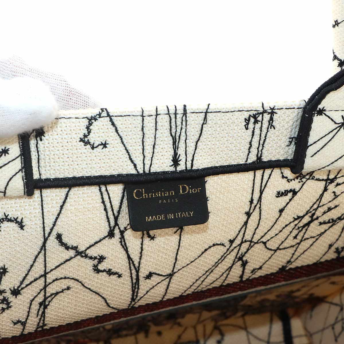 Toile De Jouy Book Tote Large Bag Canvas Multicolor