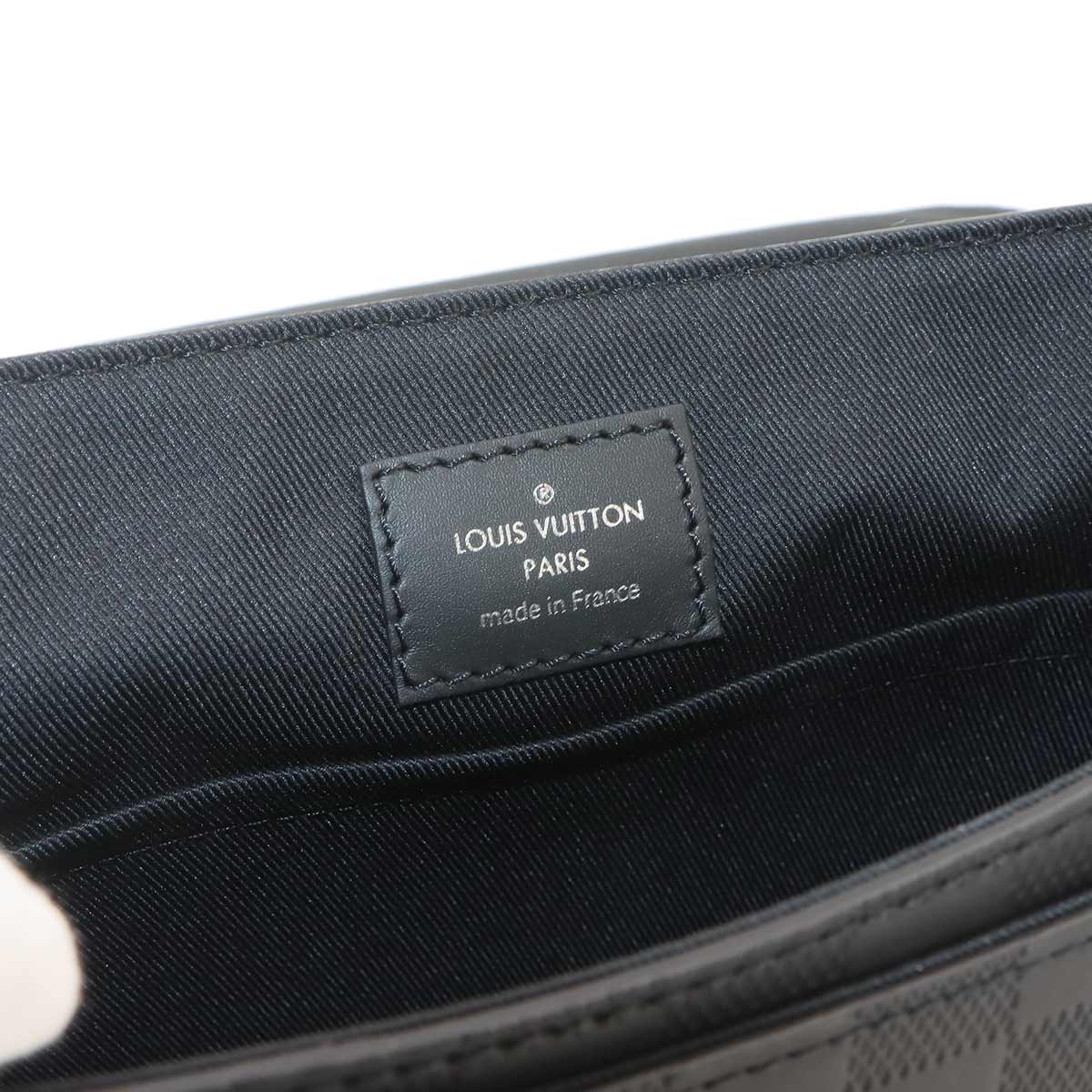 Damier Infini District PM NV3 Shoulder Bag Leather N42711
