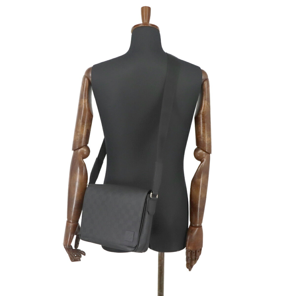 Damier Infini District PM NV3 Shoulder Bag Leather N42711