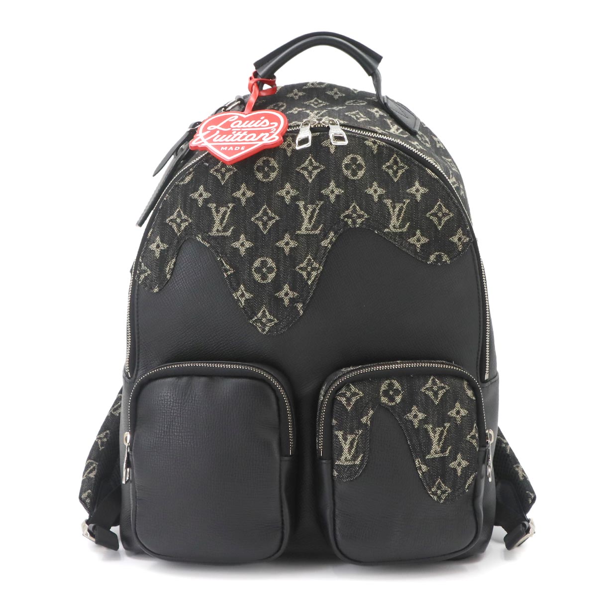 Monogram Denim Backpack Multipocket Leather M45973 NIGO