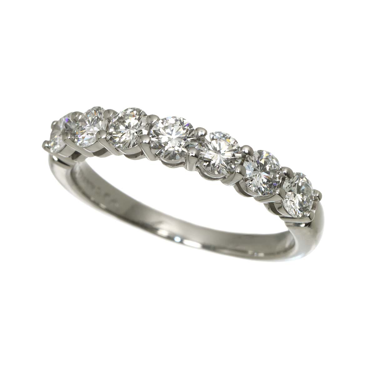 Forever Half Diamond Ring Platinum size6.5-6.75(US)