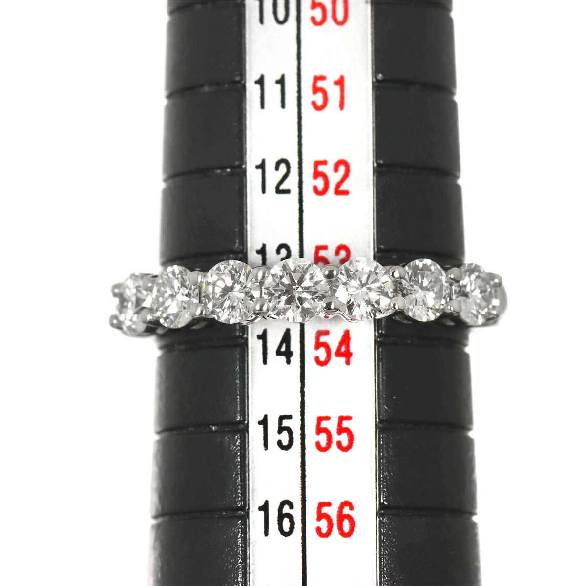 Forever Half Diamond Ring Platinum size6.5-6.75(US)