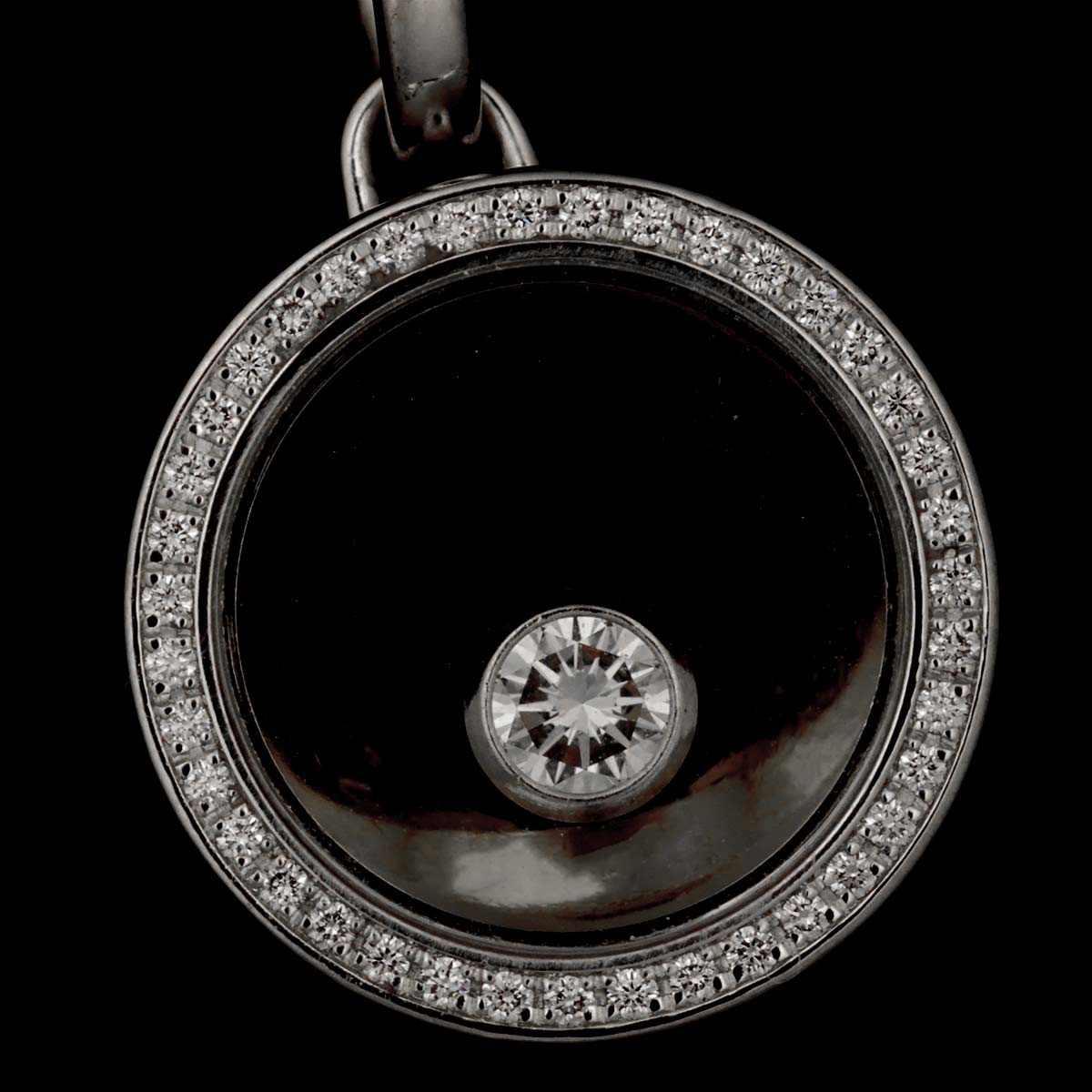 Happy Diamond Necklace 18K White Gold 750