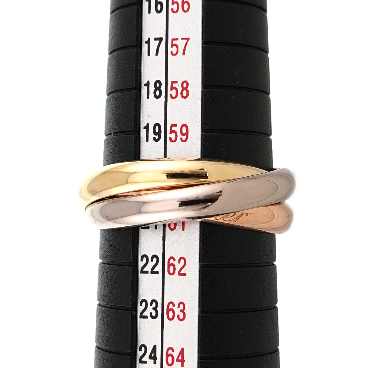 Trinity Ring K18 YG WG PG 18K 750 Size61 9-9.5(US)