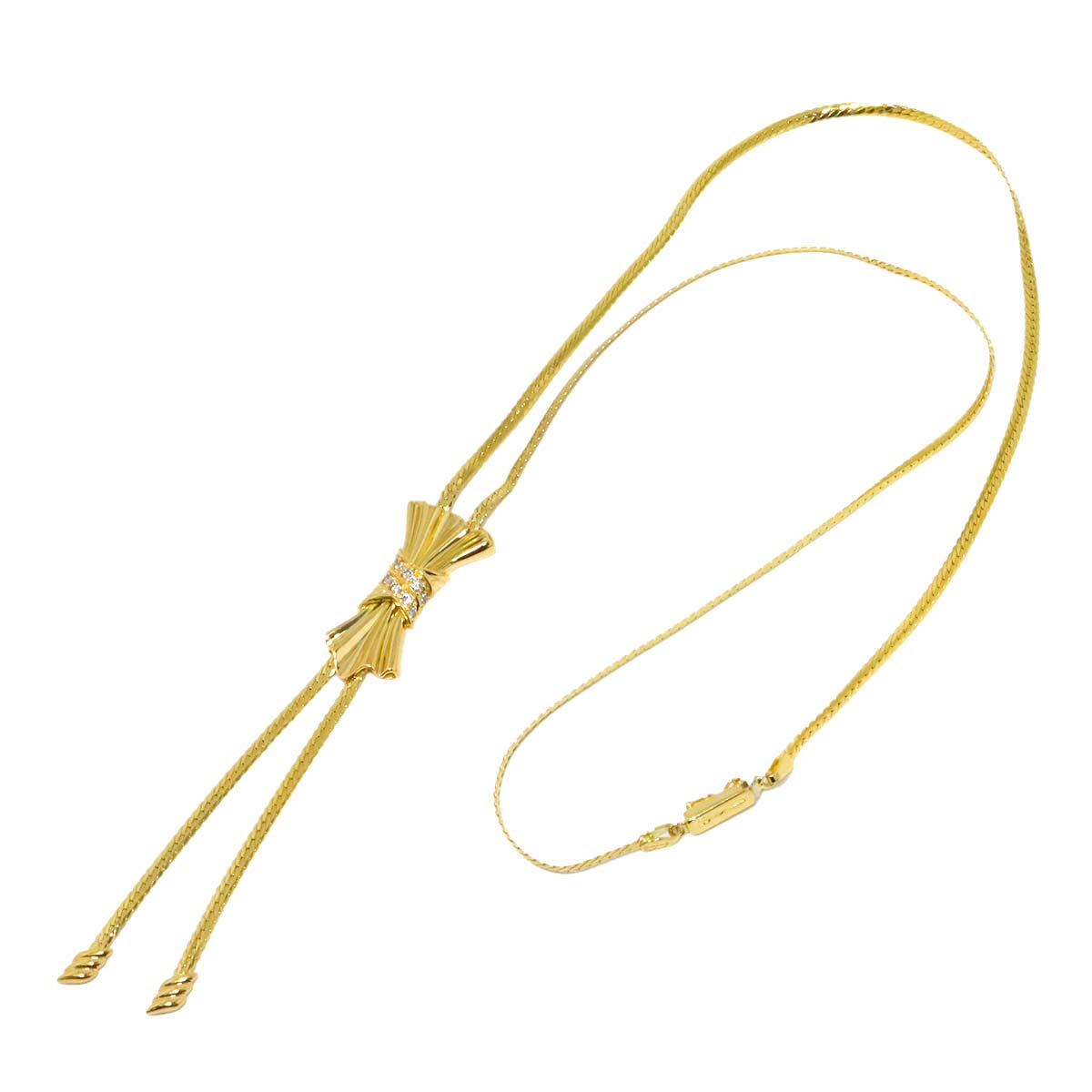 Diamond 0.37ct Necklace 18K Yellow Gold 750