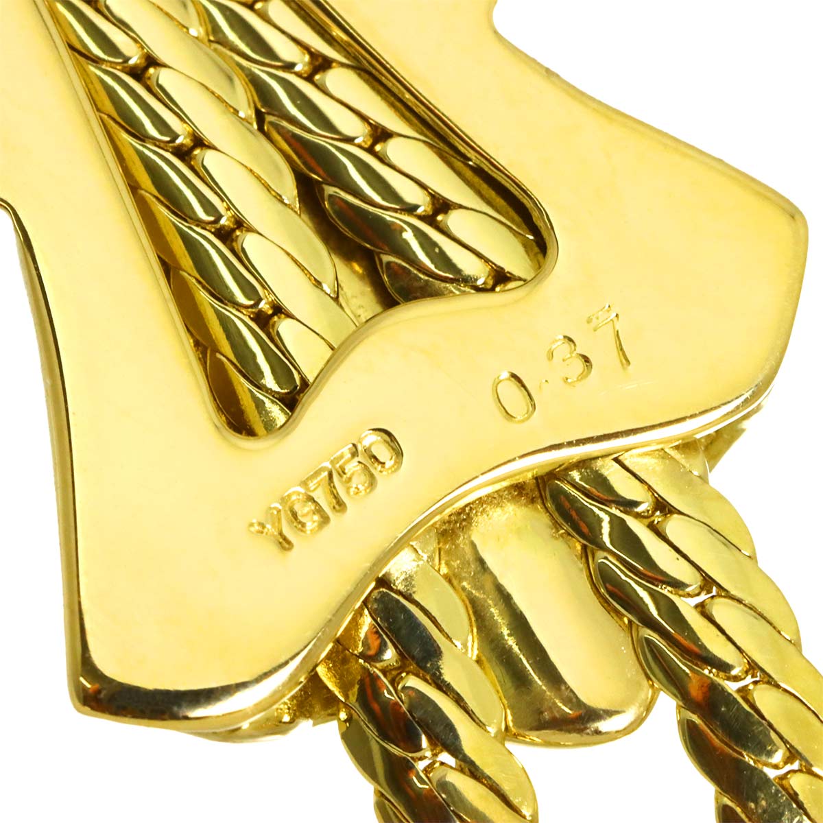 Diamond 0.37ct Necklace 18K Yellow Gold 750