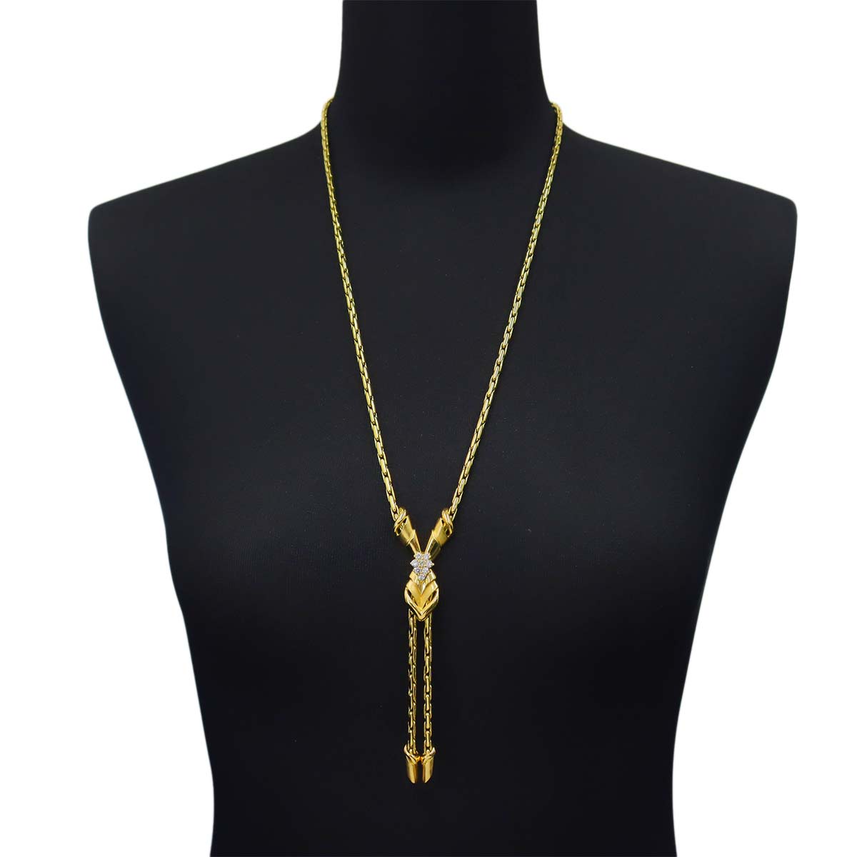 Diamond 0.61ct Necklace 18K Yellow Gold 750