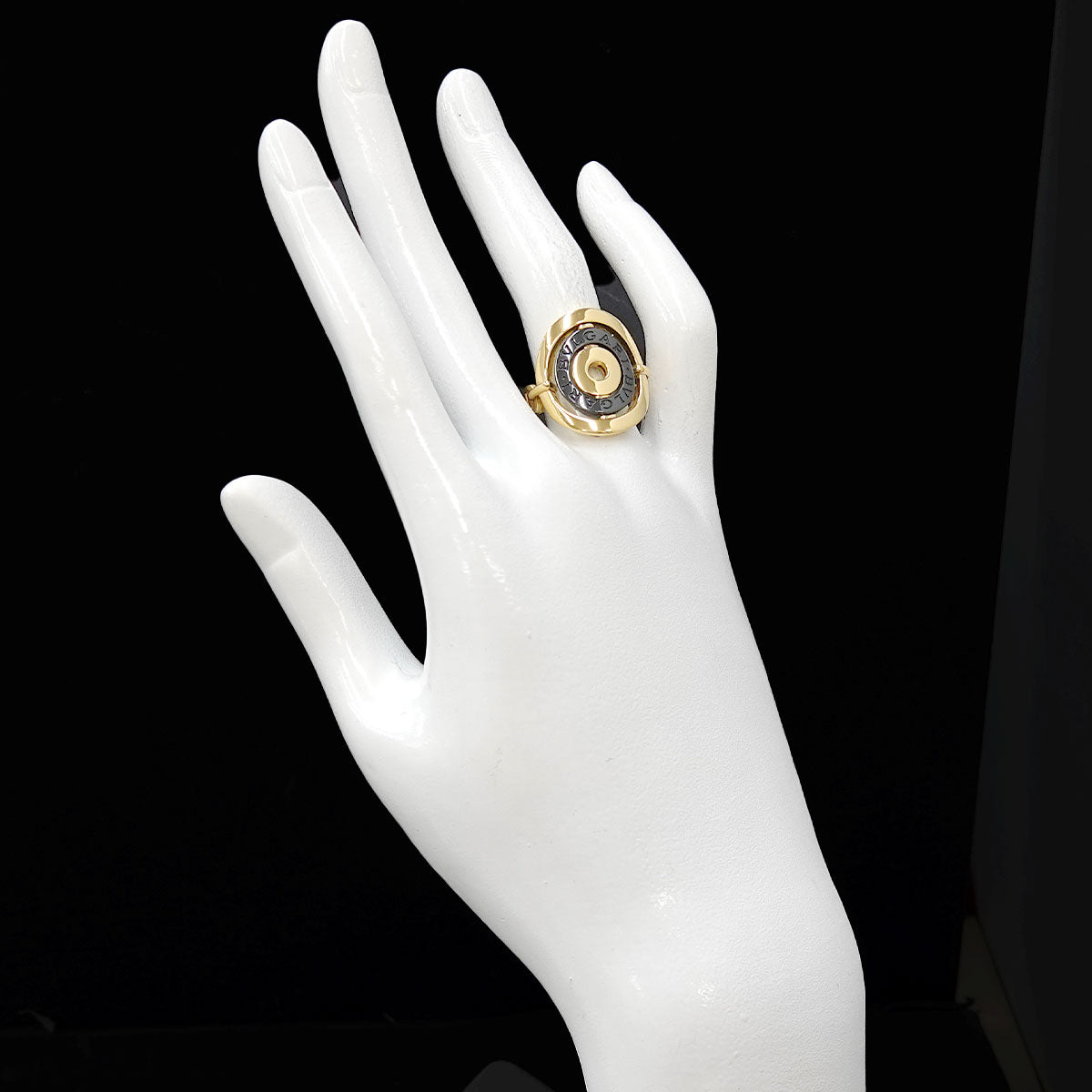 Astrale Cerchi Ceramic Ring 18K YG 750 5.5-5.75(US)
