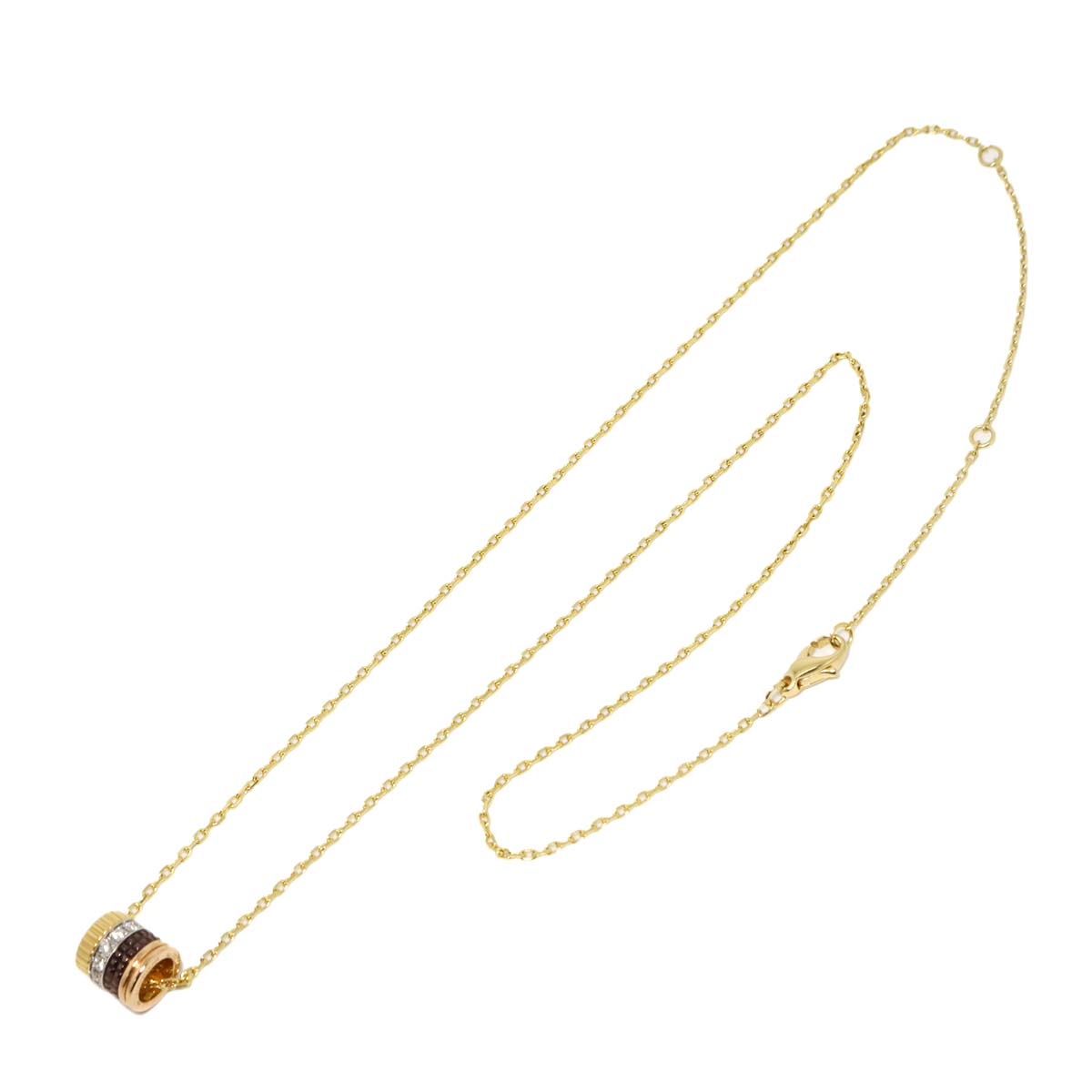 Quatre classique SM Diamond Necklace 18K YG WG PG 750 PVD