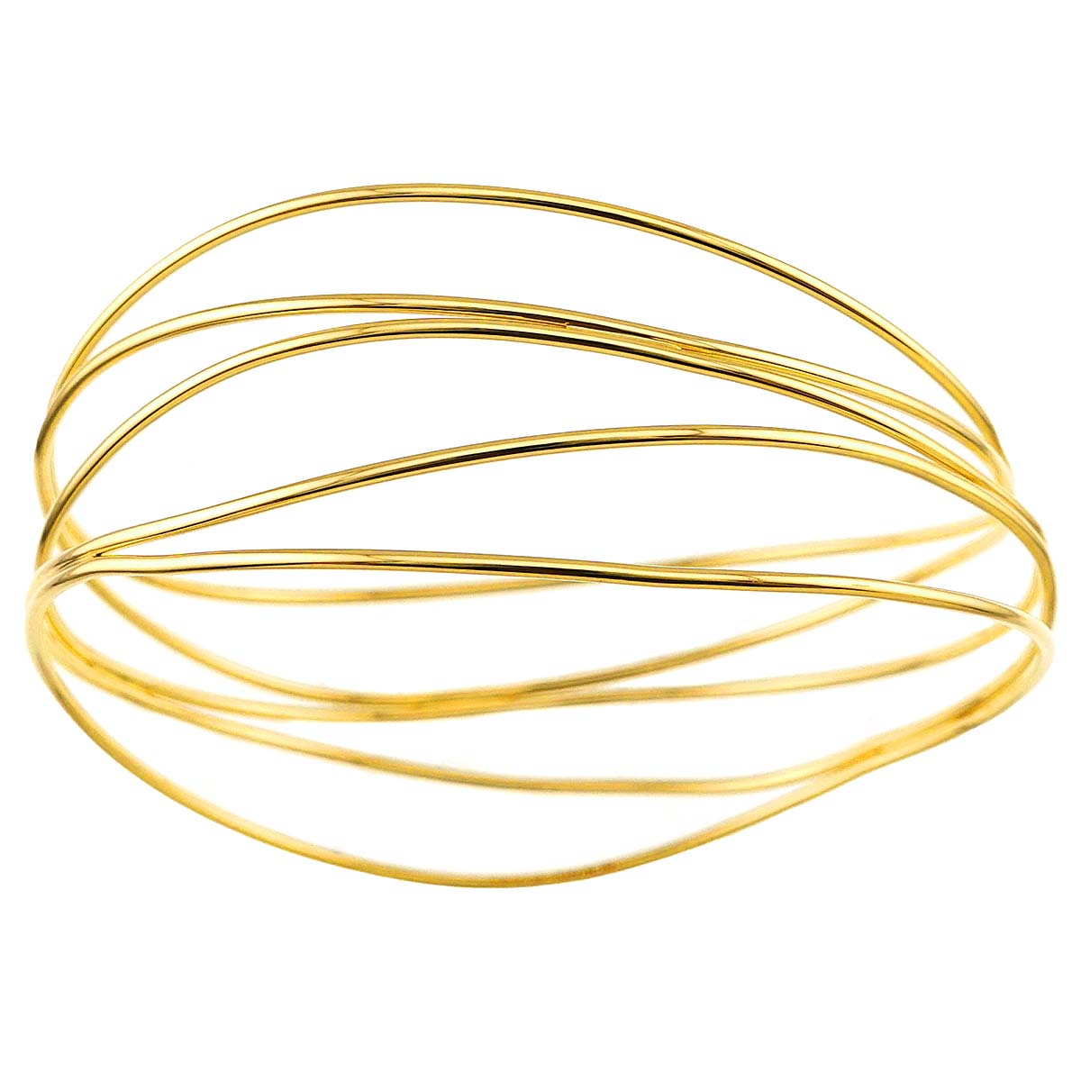 Bangle Bracelet 18K YG 750