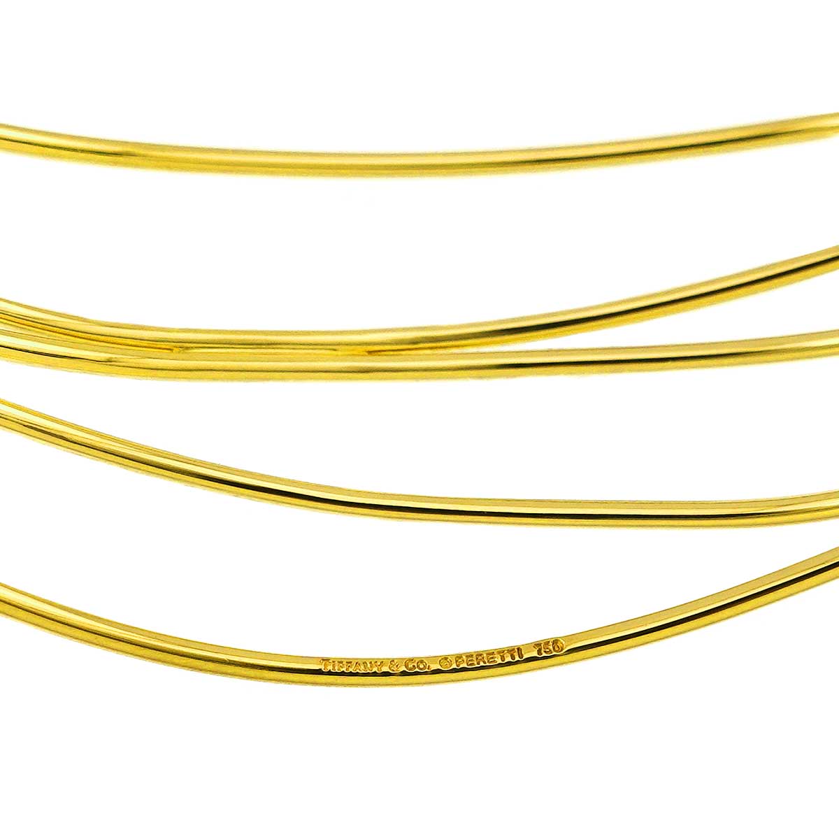 Bangle Bracelet 18K YG 750