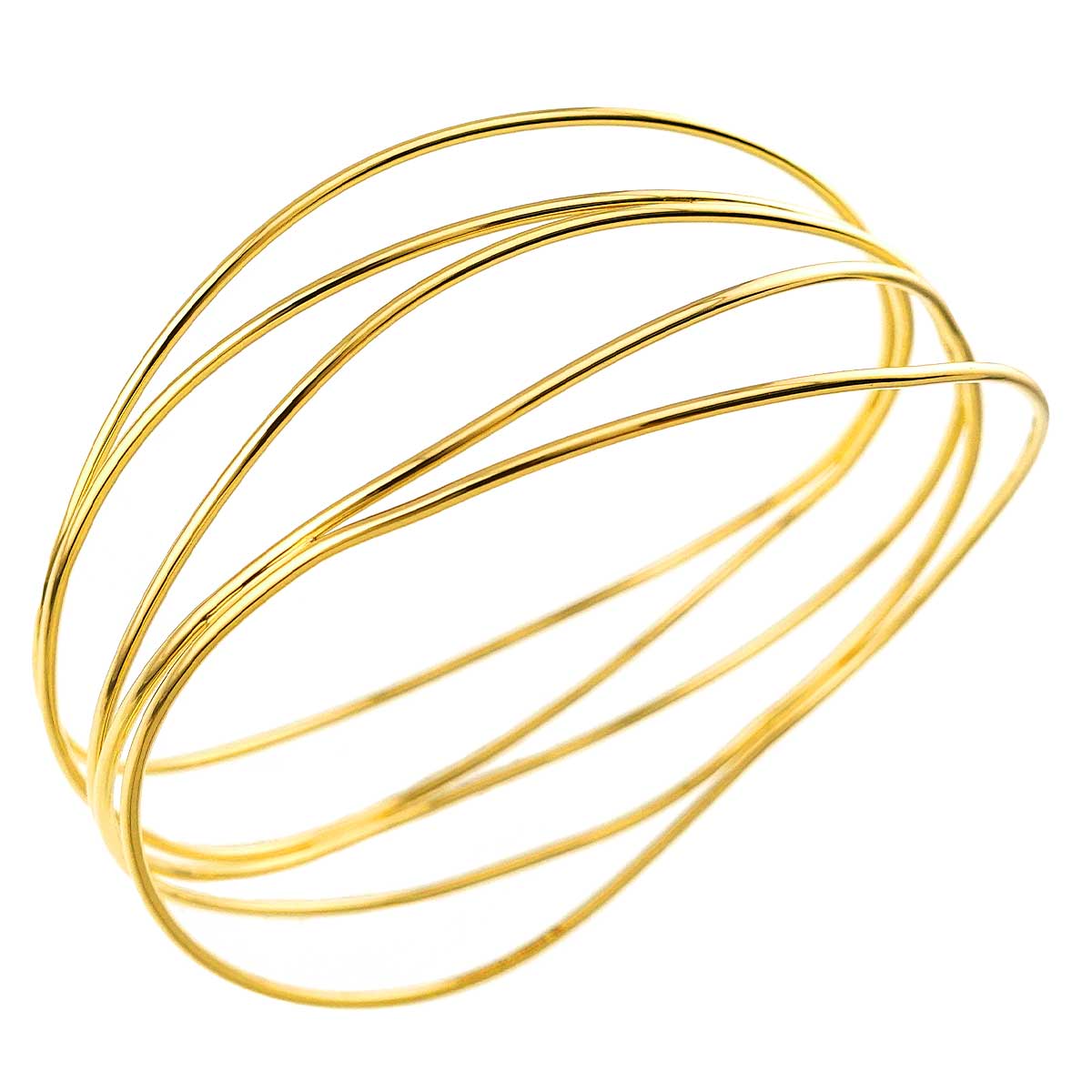 Bangle Bracelet 18K YG 750
