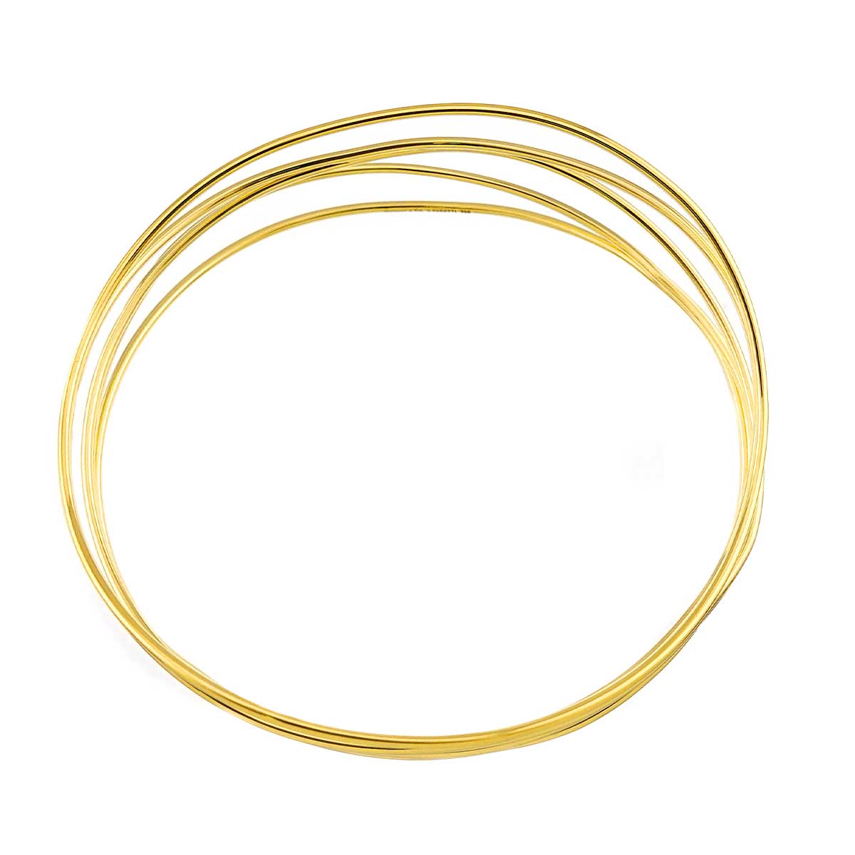 Bangle Bracelet 18K YG 750