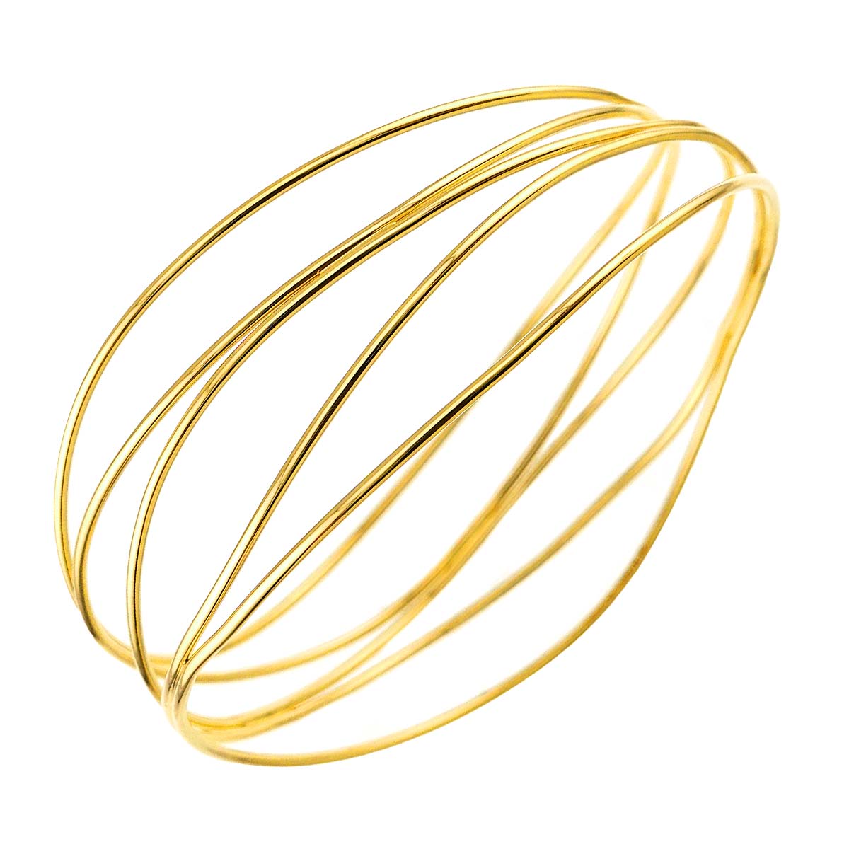 Bangle Bracelet 18K YG 750