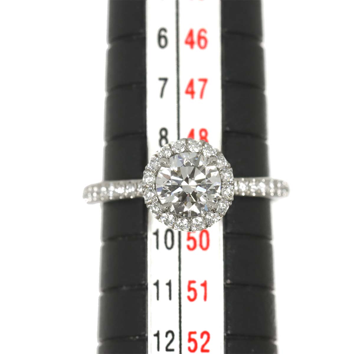 Diamond 0.71ct F/VVS2/3EX Ring Pt Size4.75-5(US)