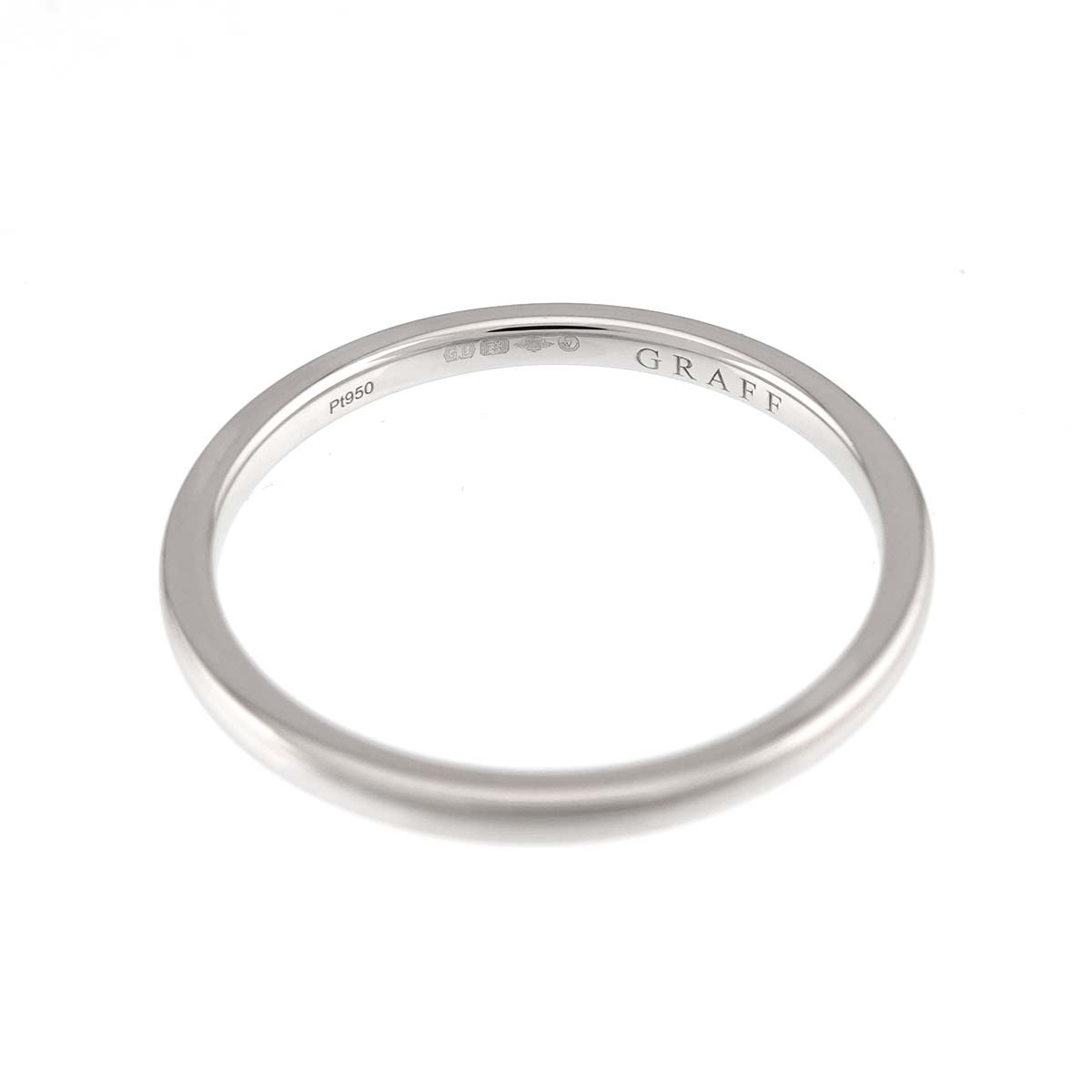 GRAFF DShape Bund Ring Pt Platinum Size10-10.25(US)