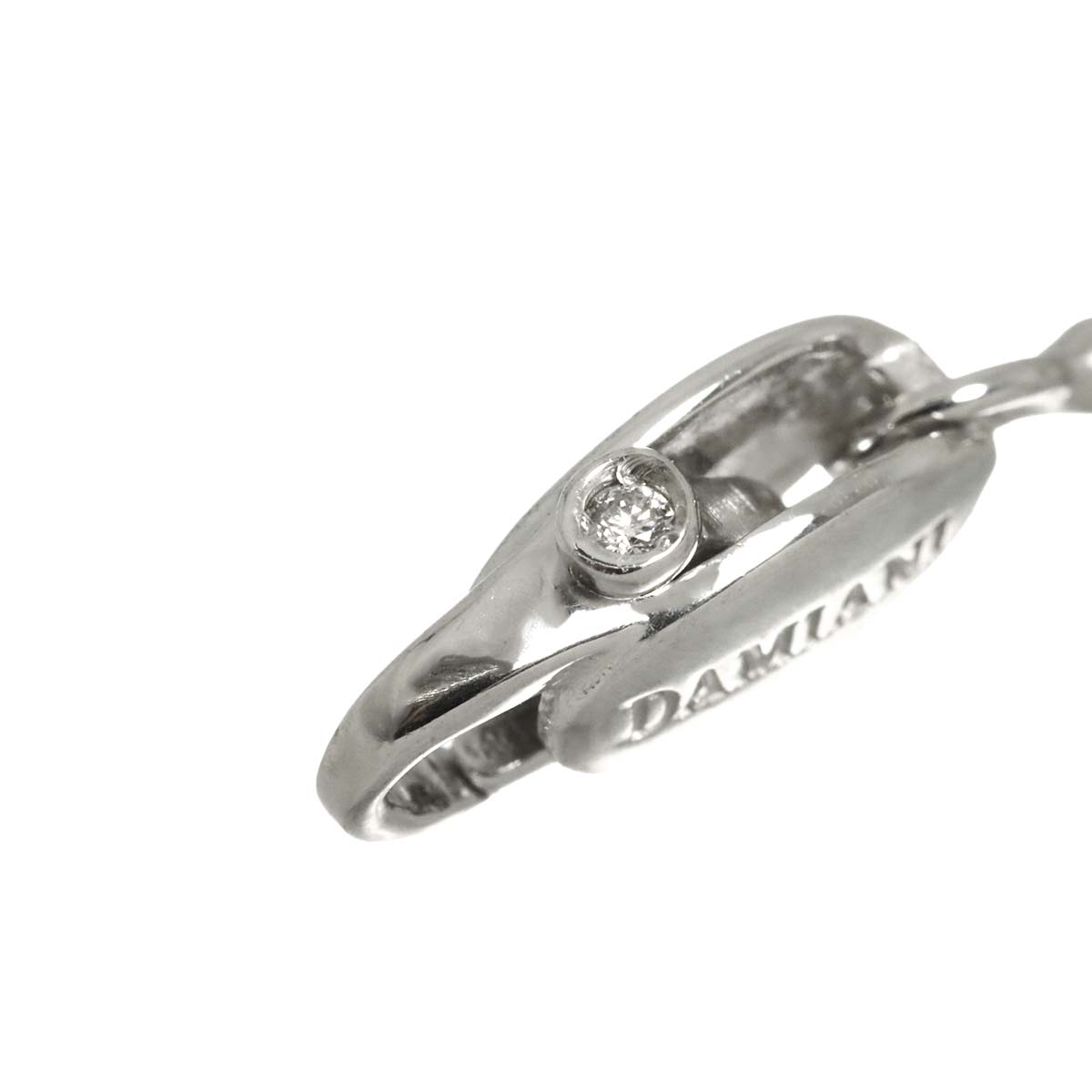 Mystery Cross Diamond Necklace 18K White Gold 750