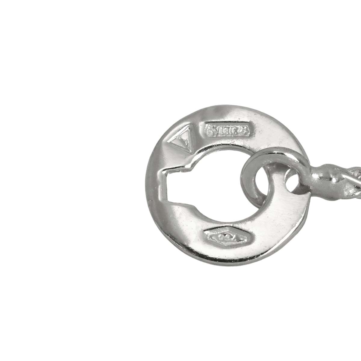Mystery Cross Diamond Necklace 18K White Gold 750