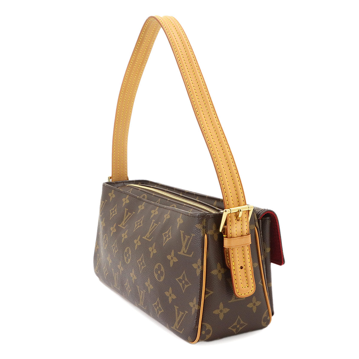 Monogram Viva Cite MM Shoulder Bag Brown M51164 Purse