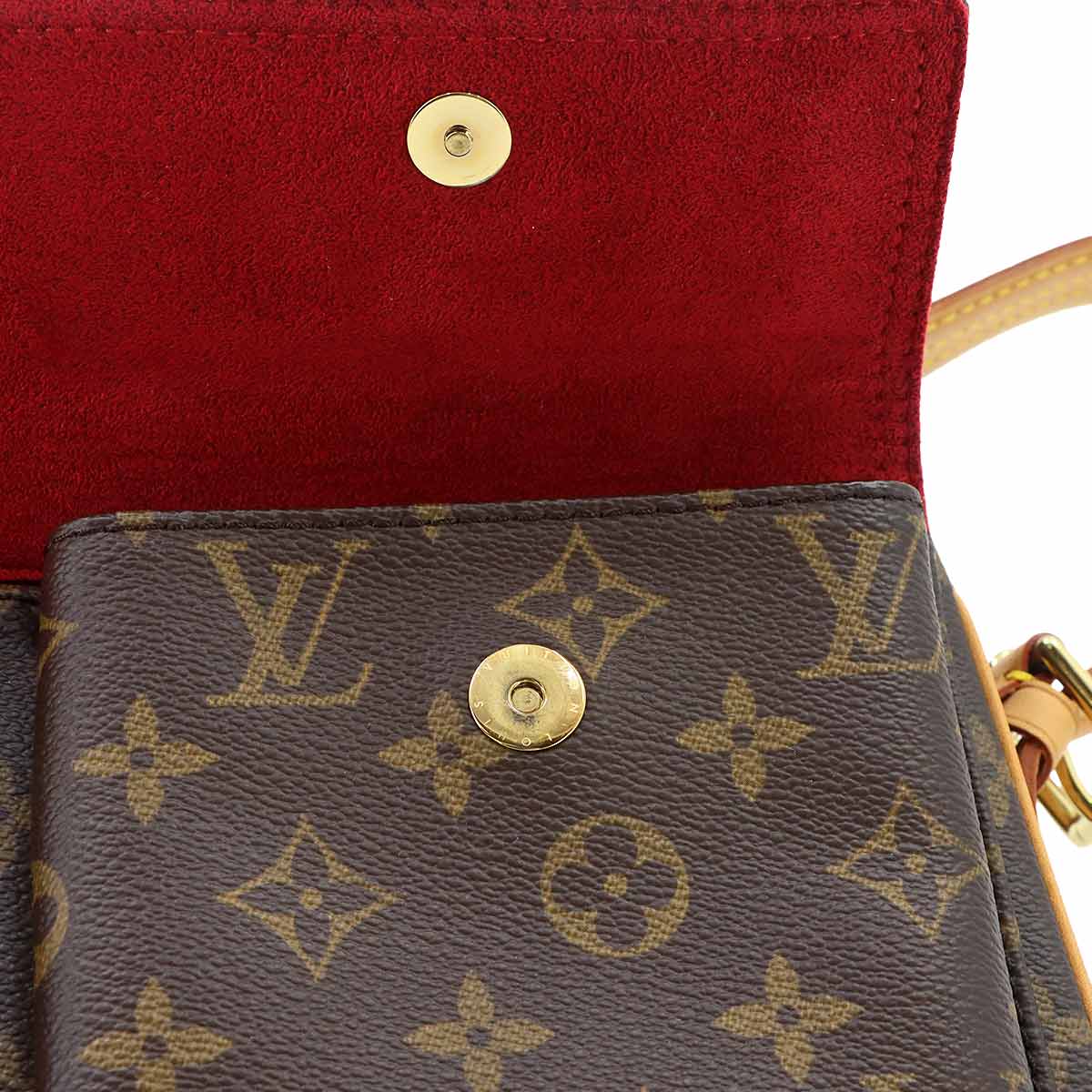 Monogram Viva Cite MM Shoulder Bag Brown M51164 Purse