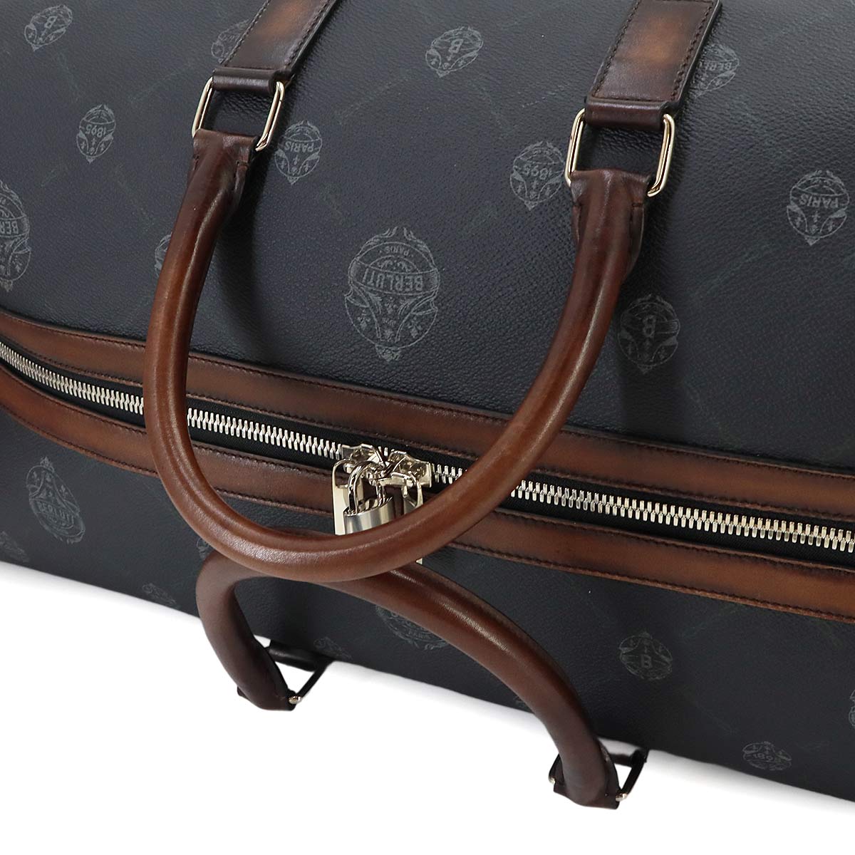 Week Off Boston Travel Shoulder Bag PVC Leather Black