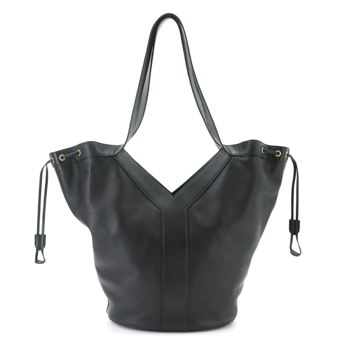 Y Hobo Tote Bag Leather Black 833160 Purse