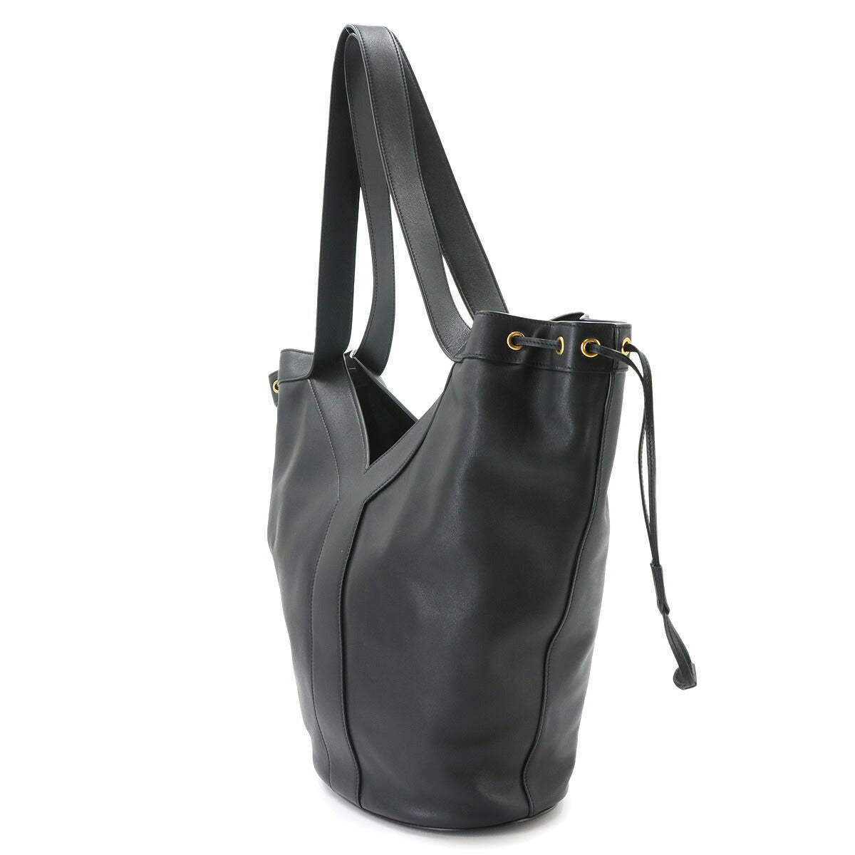 Y Hobo Tote Bag Leather Black 833160 Purse