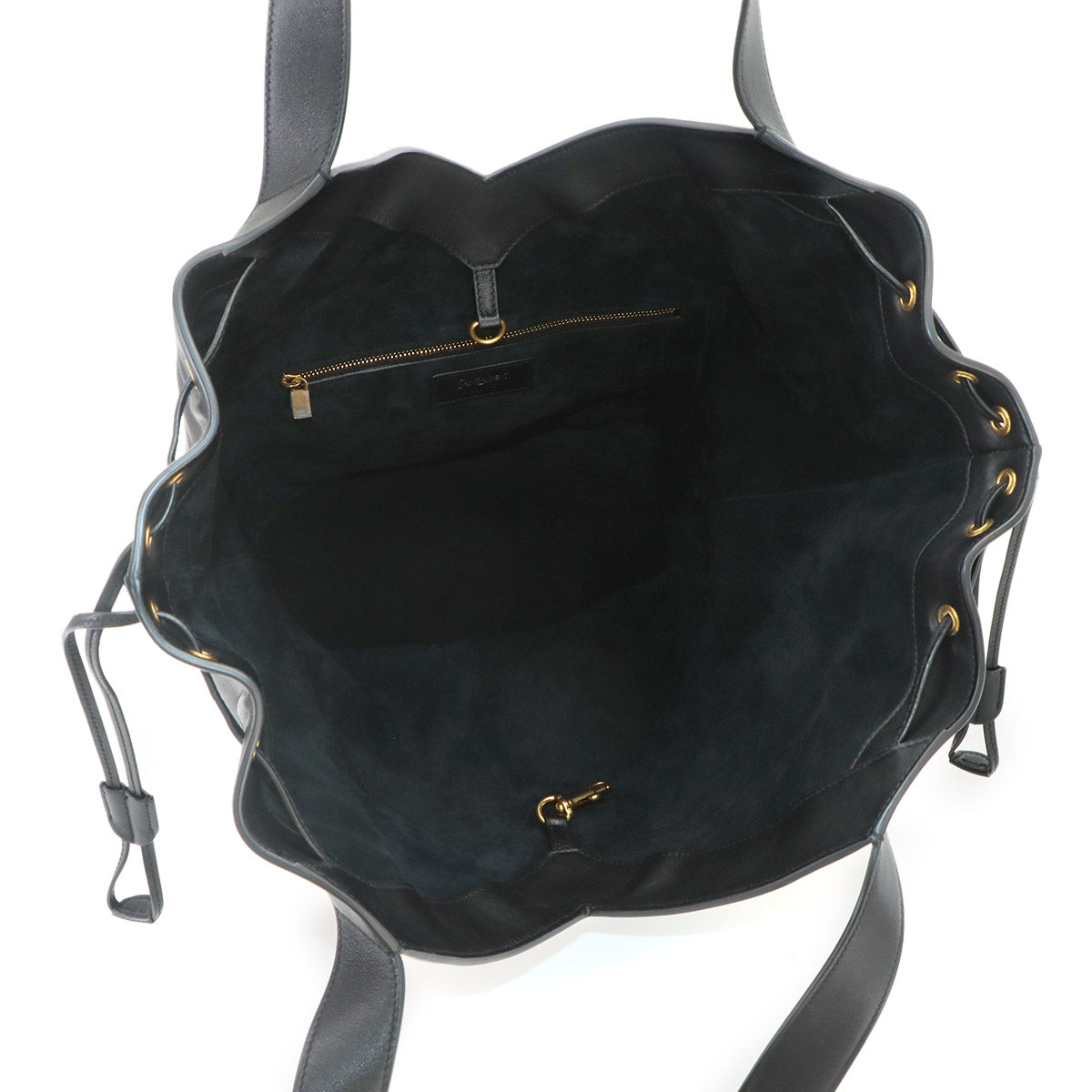 Y Hobo Tote Bag Leather Black 833160 Purse
