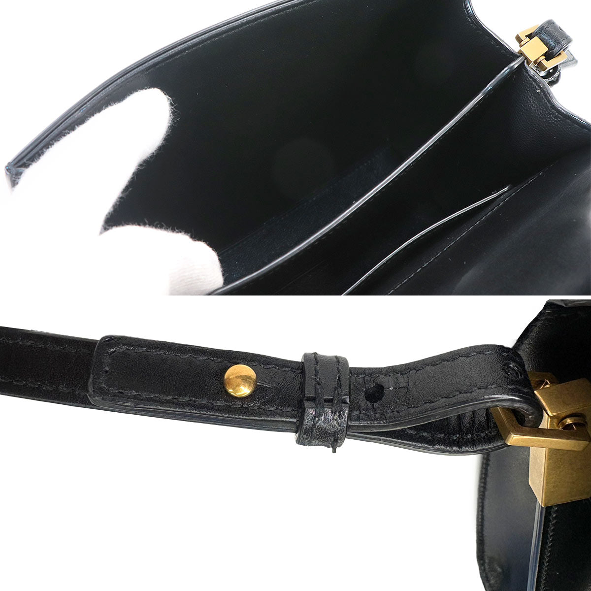 Cassandra Top handle Mini Hand Shoulder Bag Black 623930