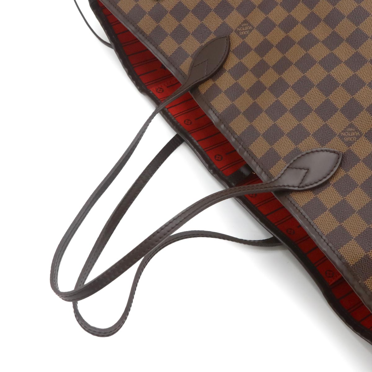 Damier Neverfull GM Tote Bag Ebene Cerise N51106 Purse
