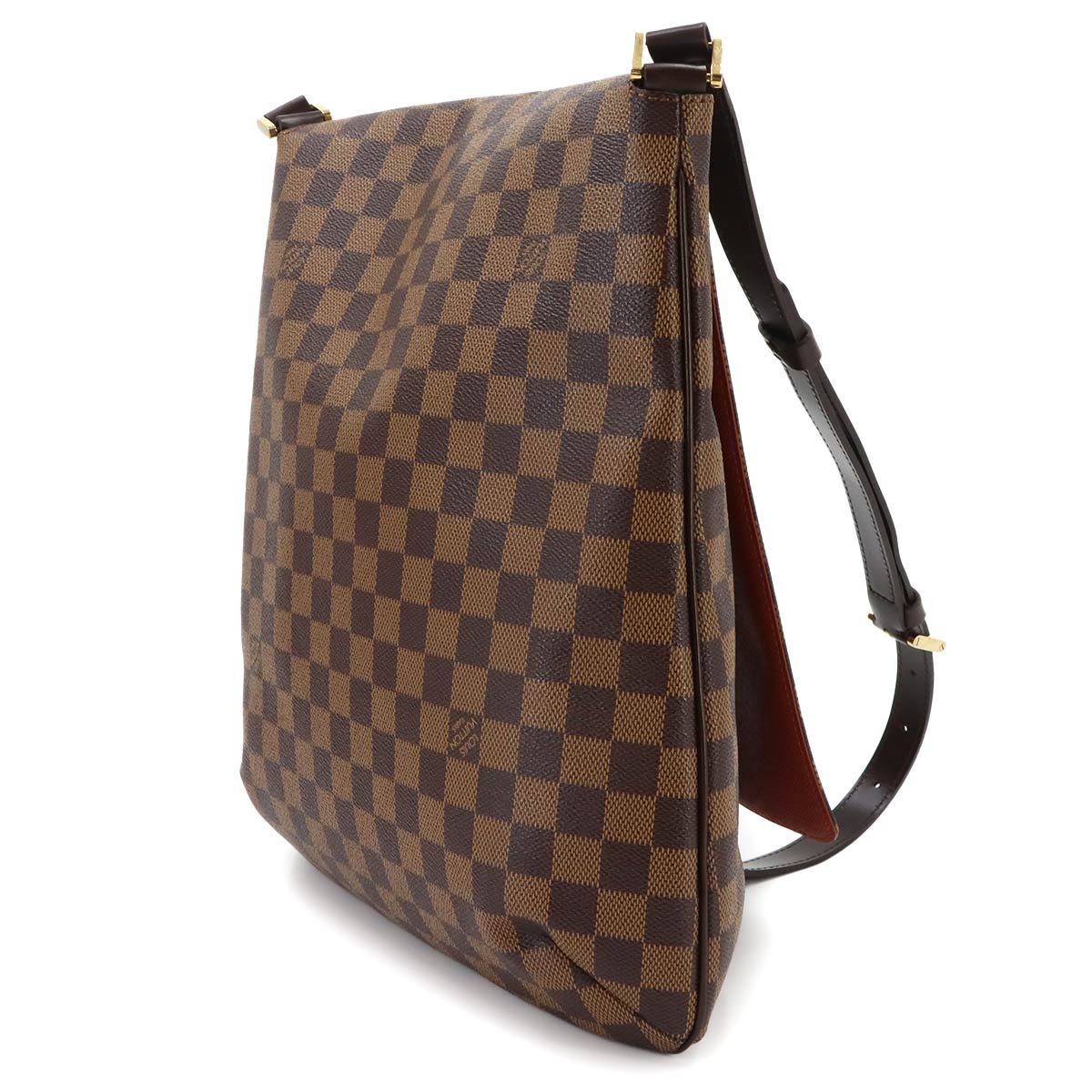 Damier Musette Shoulder Bag Ebene Brown N51302 Purse
