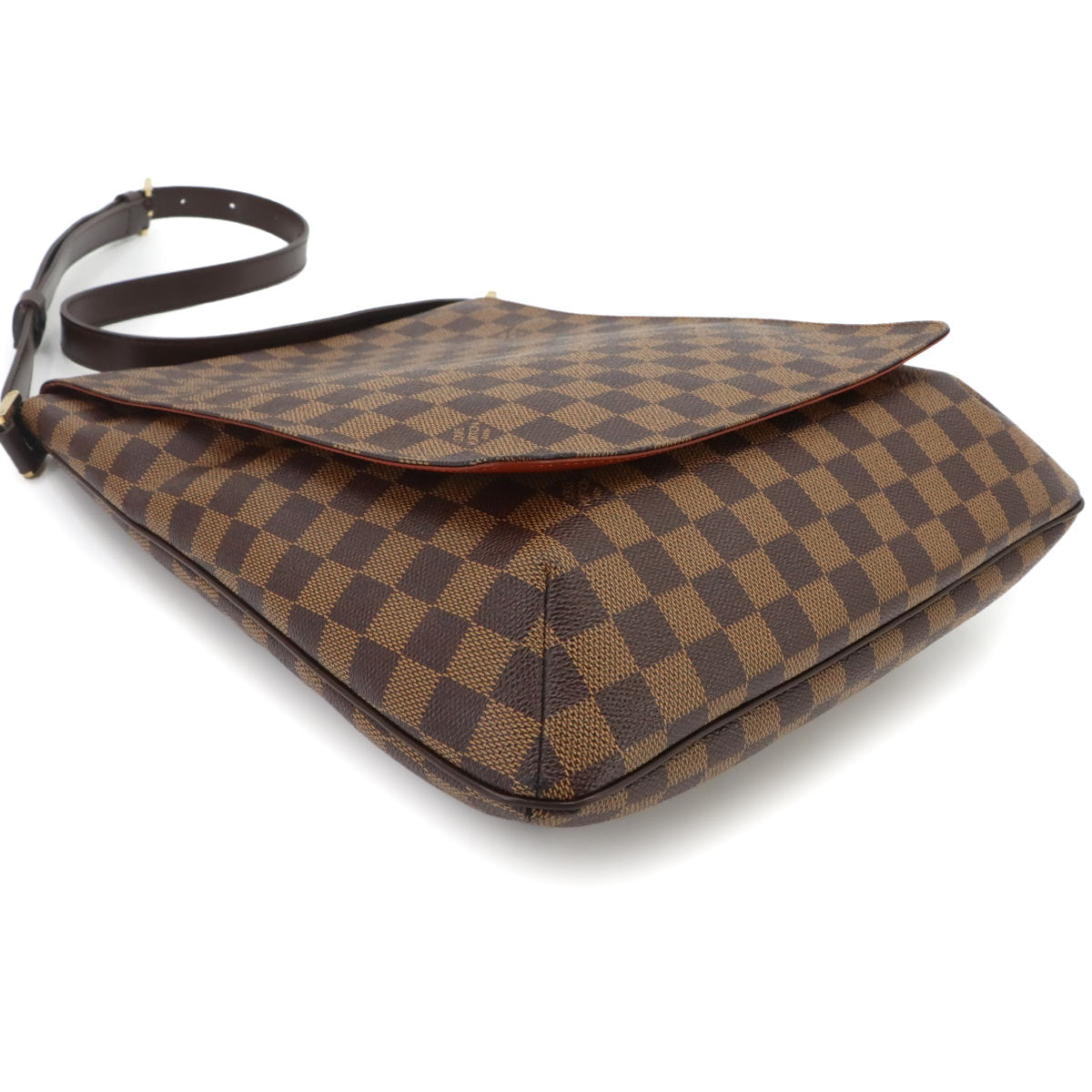 Damier Musette Shoulder Bag Ebene Brown N51302 Purse