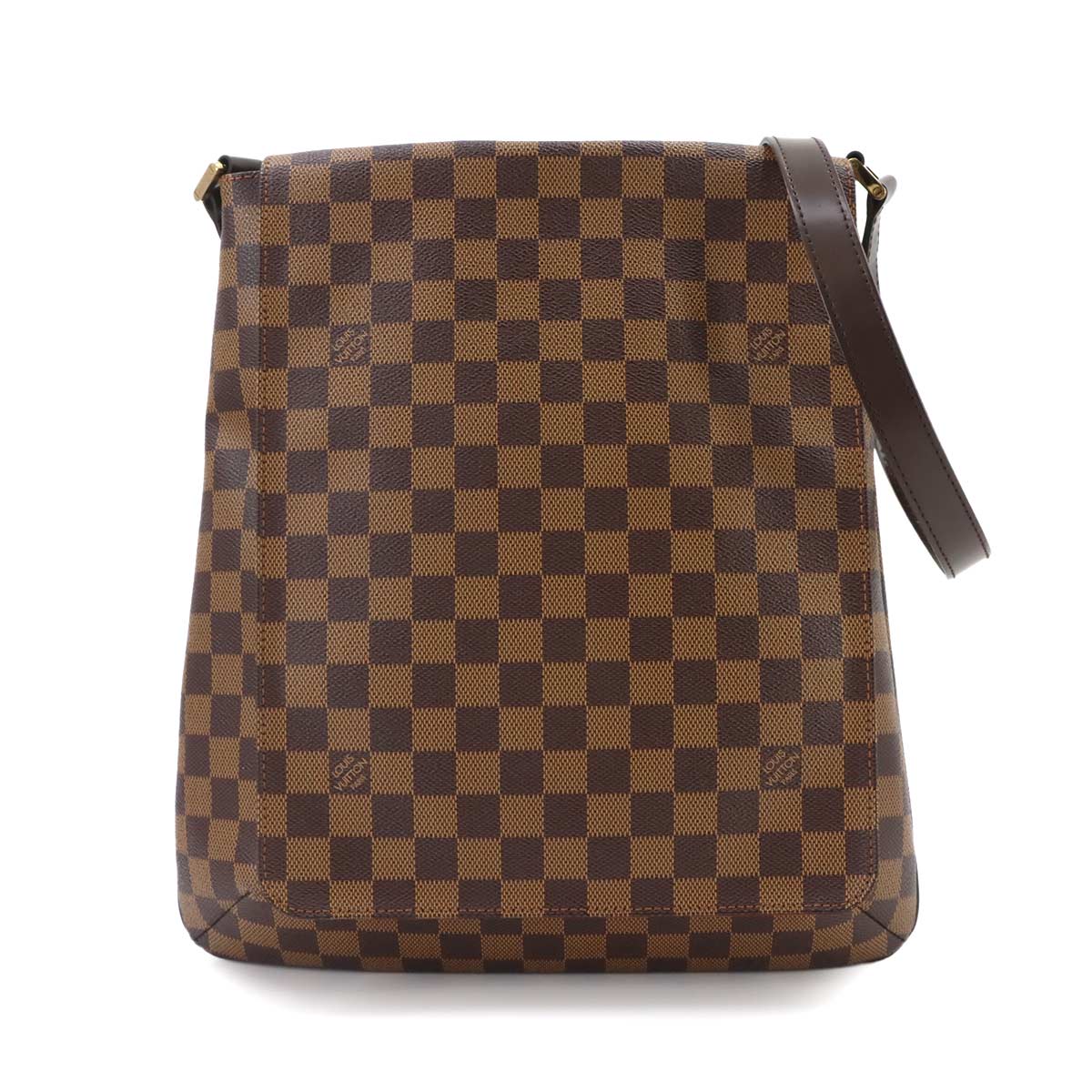 Damier Musette Shoulder Bag Ebene Brown N51302 Purse