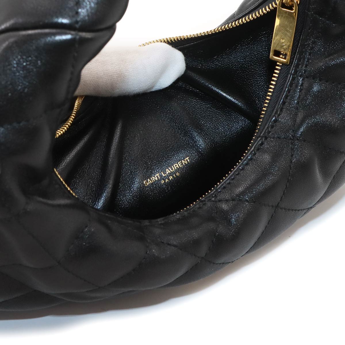 ICARINO Hand Bag Leather Black 851689 Purse