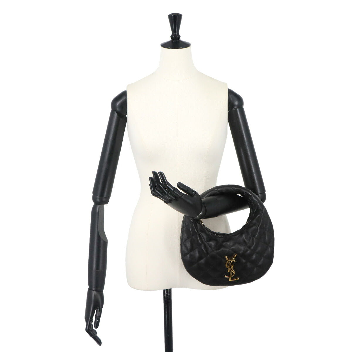 ICARINO Hand Bag Leather Black 851689 Purse