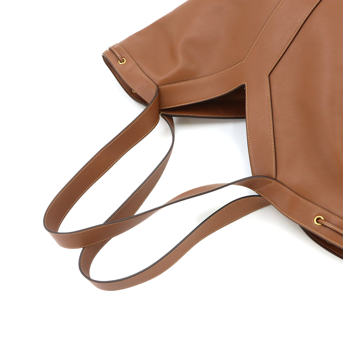 Y Hobo Tote Bag Leather Brown 833160 Purse