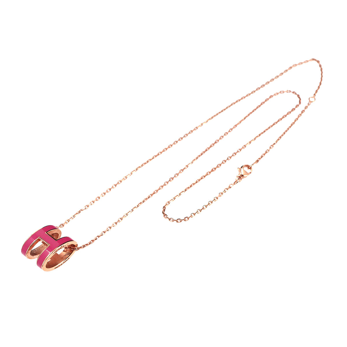 Pop H Chain Necklace Rose Extreme Rosegold Accessory
