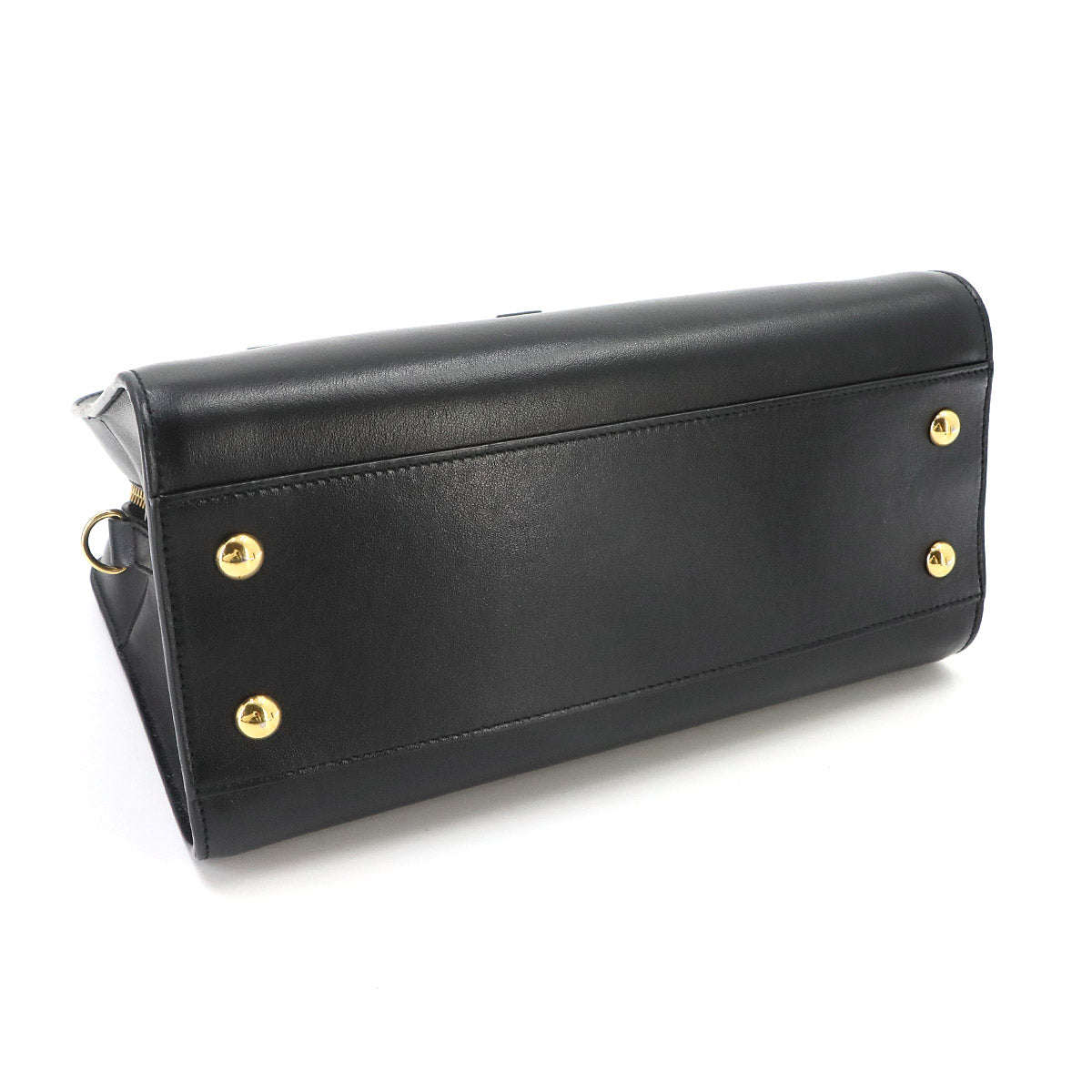 Baby Cabas Hand Shoulder Bag Leather Black 568853