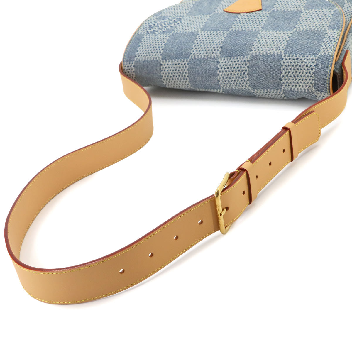 Damier Denim 3D Montsouris Messenger MM Shoulder Bag