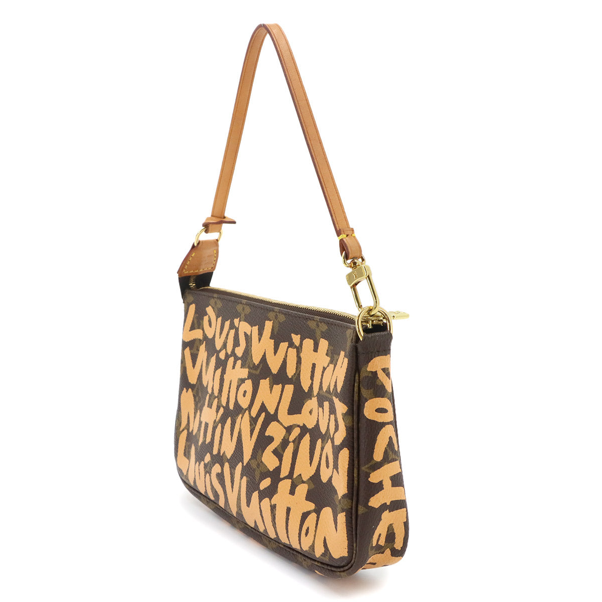 Monogram Graffiti Pochette Accessoires Pouch Peach M92193
