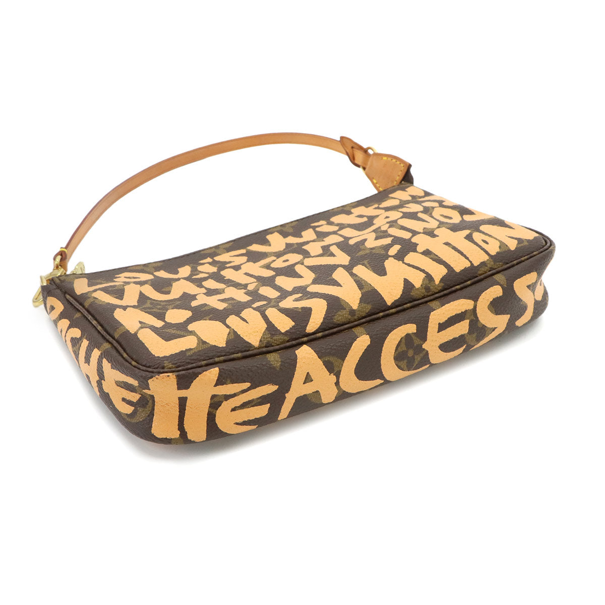 Monogram Graffiti Pochette Accessoires Pouch Peach M92193