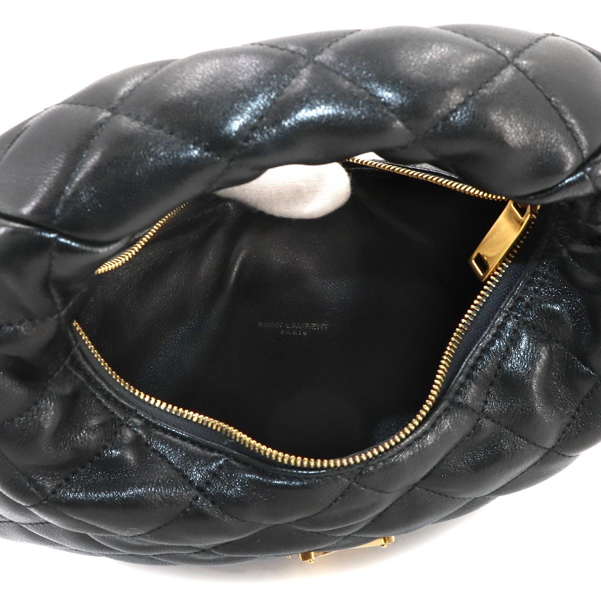 ICARINO Hand Bag Leather Black 851689 Purse