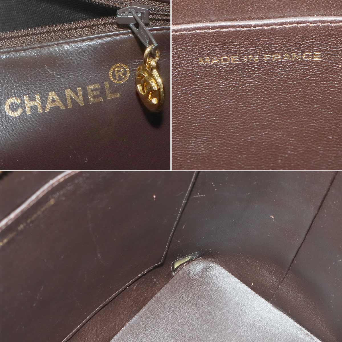 Medallion Tote Bag Leather Brown A01804 Coco Logos