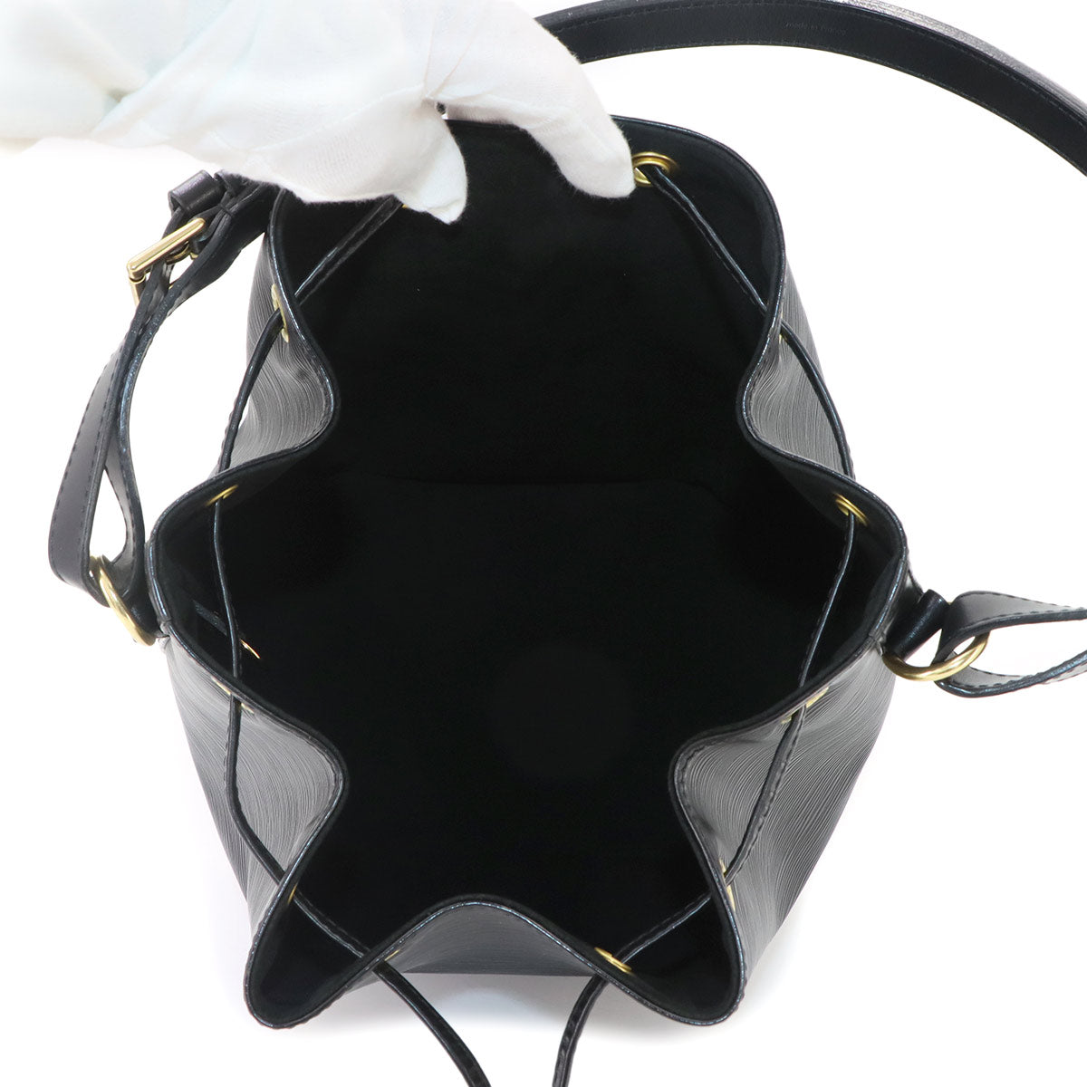Epi Noe Shoulder Bag Leather Noir M59002 Purse